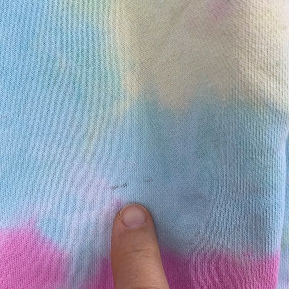 Dance & Marvel Sweatshirt Hoodie Tie Dye Large Women 2587 Vici GUC Pullover - Picture 6 of 9